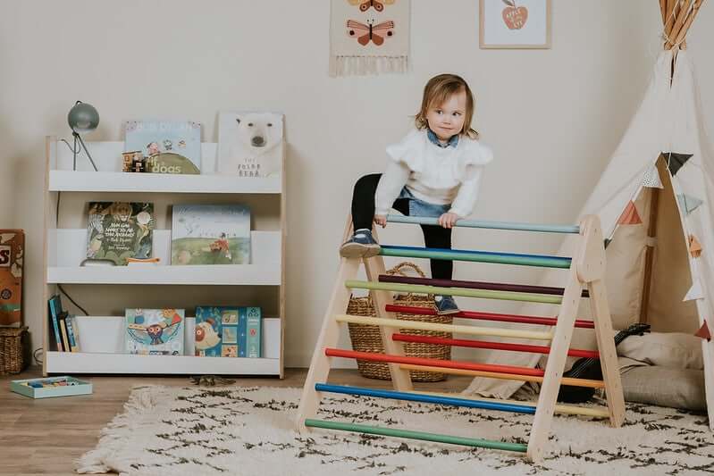 Pikler Kletterdreieck von leg & go aus Holz für Kinder von 6 Monaten bis 5 Jahren