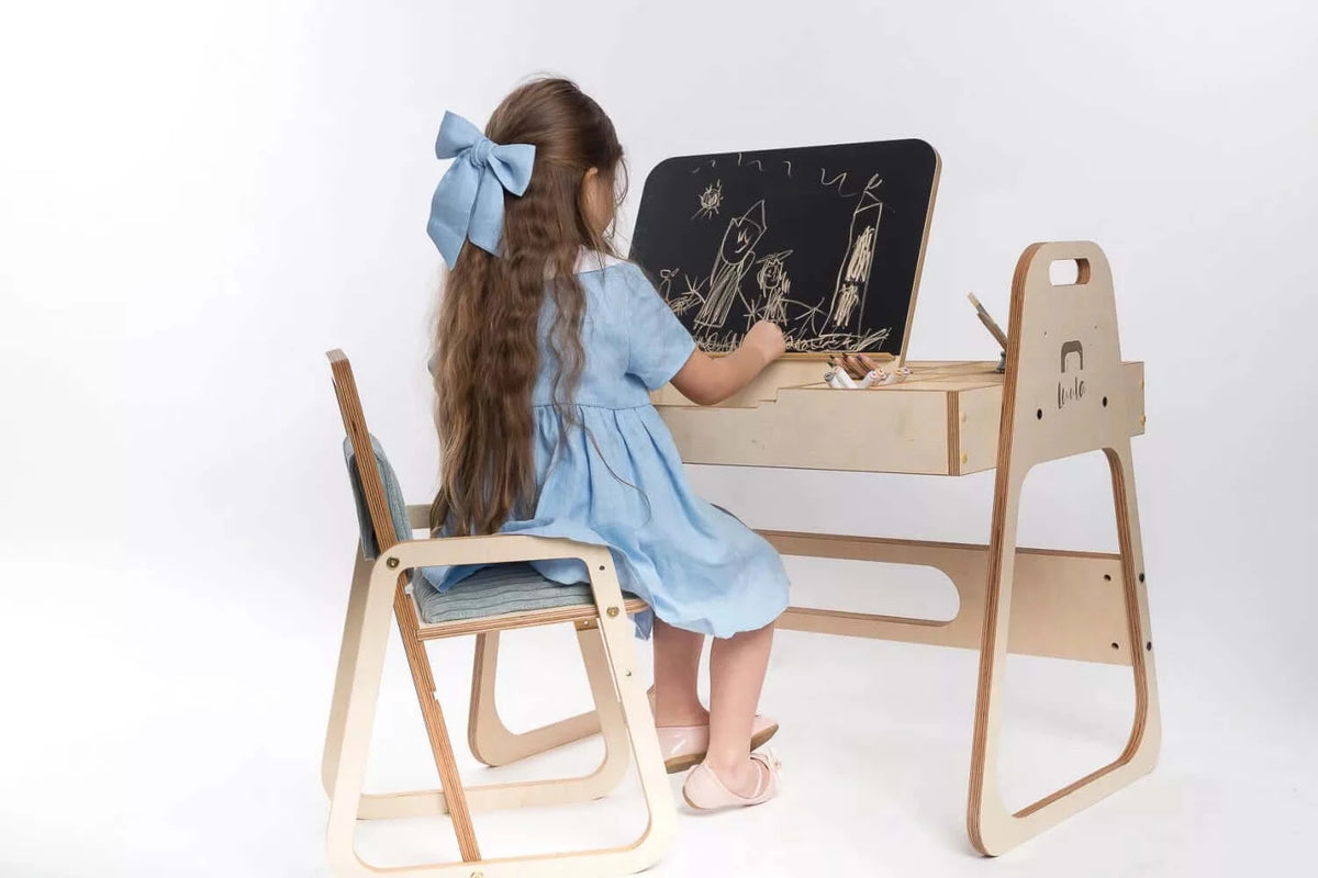 Stuhl Leni passend zum Montessori Schreib- und Maltisch