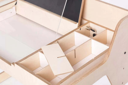 Montessori Schreibtisch Ina höhenverstellbar aus Holz