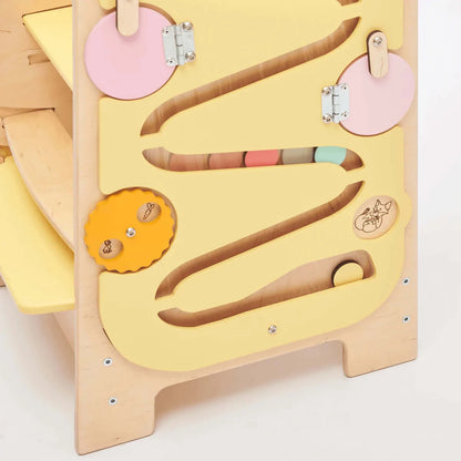Multifunktionaler Lernturm 5-in-1 aus Holz für Kinder