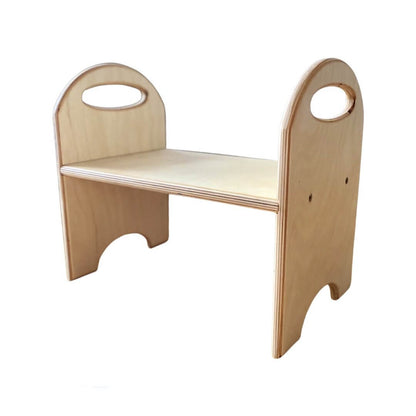 Tritthocker für Kinder aus Holz mit Namen personalisiert
